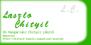laszlo chityil business card